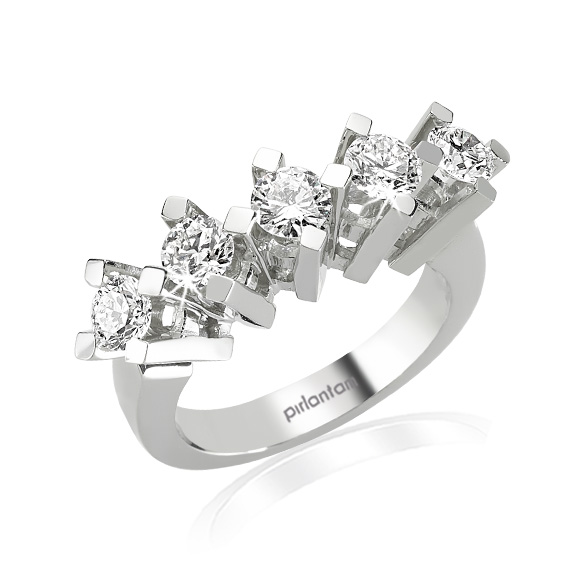 0.75 ct. Pırlanta Beştaş Alyans